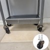 4-Piece Set of Antique Brass Rollers with Rubber Wheels Suitable
