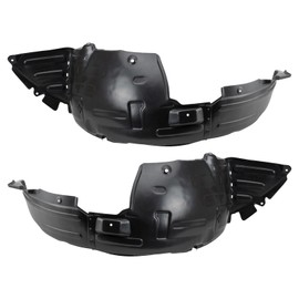 TRQ Front Inner Fender Liner Set Compatible with 2013-2016 Hyundai Genesis Coupe HY1248144 HY1249144