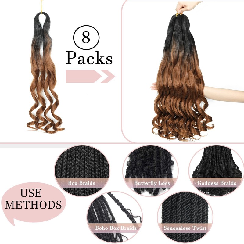 French Curl Braiding Hair 14 Inch Curly Braiding Hair 8