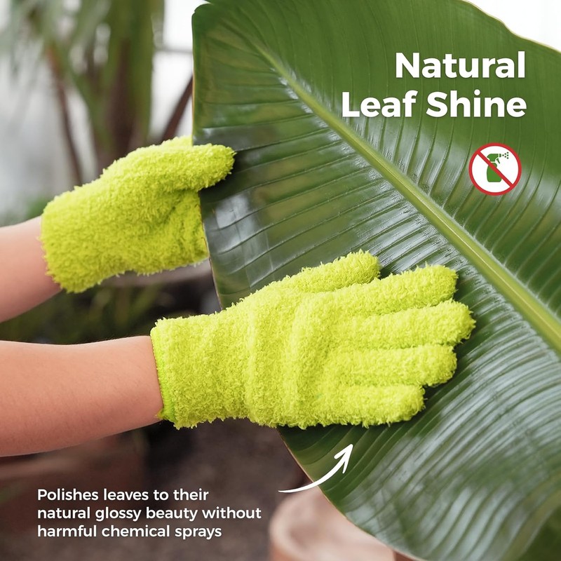 Bamworld Guantes de Microfibra para Cuidado de Plantas, Guantes de