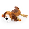 Edupet 06013AA Dog Love Dog Toy with Rope Squeaky