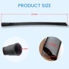 25in Flexible Vacuum Crevice Attachment Tool For All 1-1/4" or 1-3/8" Connector Hoses Helps Clean Dryer Lint Vacuum Accessories Vacuum Flat Slot Nozzle Interface