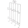 Bard's White Wrought Iron Wall Mounted 4 Cup and 4