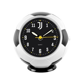 Seven Sveglia pallone da calcio JUVENTUS al quarzo con movimento continuo, Prodotto ufficiale, Calcio, Idea regalo bambini e adulti