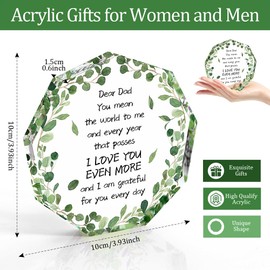 Ktiavo Christmas Gifts for Dad Gifts from Son Acrylic Stocking Fillers for Dad Birthday Gifts for Dad Step Dad Gifts from Daughter Daddy Gifts for Dads Fathers Day Gift for Dad Gift Ideas for Dad