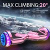 SISIGAD 6.5" Flash Wheel Self Balancing Scooter Hoverboard LED Lights
