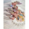 ❣️Yellow flower, purple flower, high quality handmade nail tip ✨