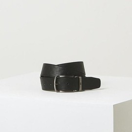 Daks (신세계강남점)DBBE3E390BK 블랙 로고패턴 소가죽 벨트 (Sinsaegae Gangnam) DBBE3E390BK Black Logo Pattern Cowhide Belt
