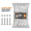 50 Pack of Chicago Screw Post Binding Screws, 35mm Nickel