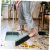 PACKOVE Dustpan Broom Set for Home Cleaning Soft Bristle Broom
