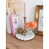 6-Piece 4.5" Ruffled Ribbon Small Vases for Flowers Hand-Blown Glass