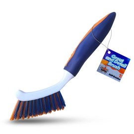 Bring It On Grout Cleaning Brush – Crevice Cleaning Brush with Stiff Nylon Bristles – Heavy-Duty Grout and Tile Cleaner Brush – Scrubbing Brush for Corners, Bathroom, Kitchen, Crevice Gaps