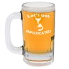 12oz Beer Mug Stein Glass Let's Get Infoxicated Fox Funny