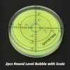 Pack of 2 Round Leveling Levels with Scale, 60 mm