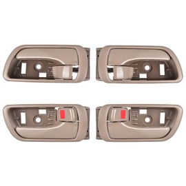 BJYXSHOP 4Pcs Interior Inside Door Handles Replacements for Toyota Camry 2002 2003 2004 2005 2006 Inner Door Handle Front/Rear Driver & Passenger Side Beige