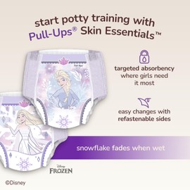 Pull-Ups Girls' Skin Essentials Potty Training Pants, Training Underwear, 3T-4T (32-40 lbs), 16 Ct