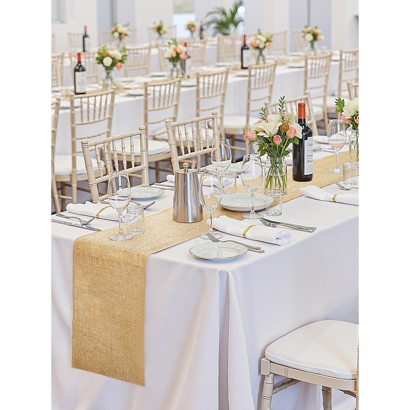HEETA Jute Table Runner Roll 30 cm x 10 m,