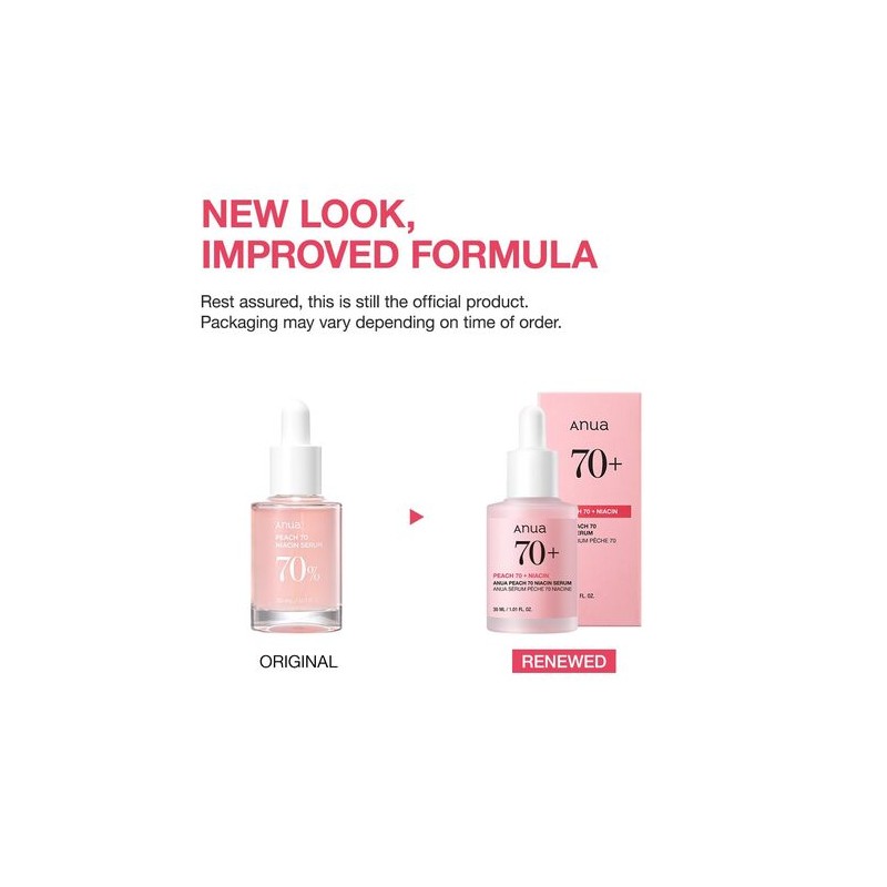 Anua [Anua]*renewal* Peach 70% Niacinamide Serum 30ml