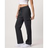 Real Essentials 3 Pack: Women's Fleece Cargo Sweatpants, Open Bottom