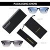 PROUDDEMON Square Sunglasses Polarized UV Protection Trendy Designer Sun Glasses