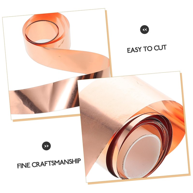 ULTECHNOVO 1roll Copper Sheet Roll Thick Copper Foil for Projects