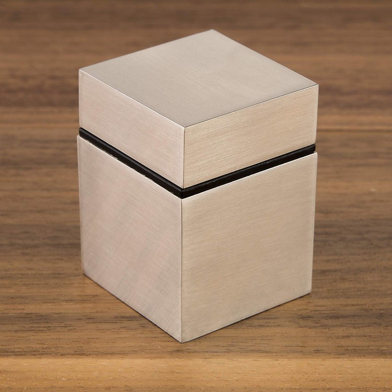 So-Tech® Shelf Brackets Cube Stainless Steel Look Glass Shelf Support