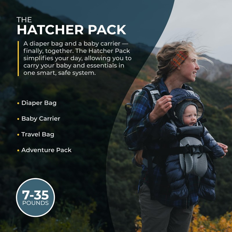 Hatcher Packs Adventure Pack: 40L Backpack and Baby Carrier Designed