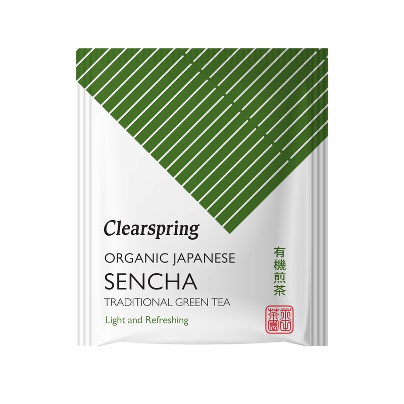 Clearspring Organic Japanese Sencha, Traditional Green Tea Teabags