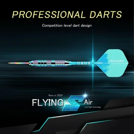 Lavishio Dart Metal Tip Set 3 Aluminum Dart Shafts Steel Tip Dart Set Professional Darts Steel Tip Set + Extra 3 Dart Flights 3 Replace Plastic Shafts (Blue)