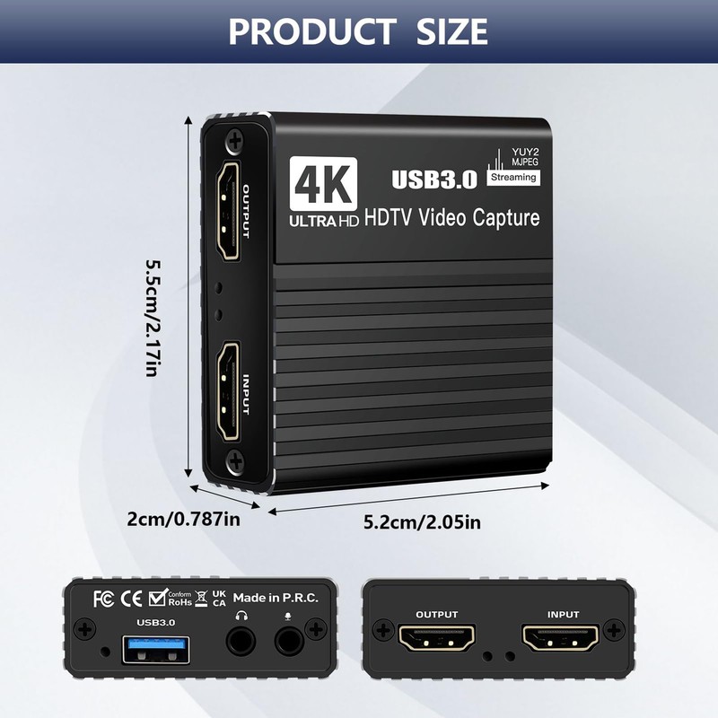 Video Capture Card | 1080P Audio Capture Card | 60FPS