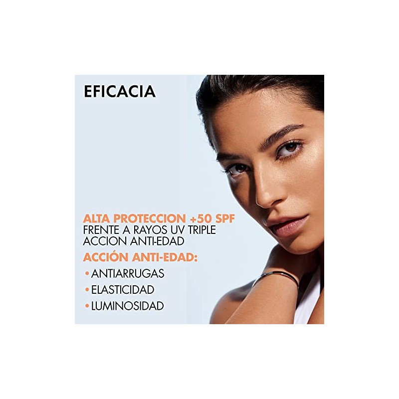 Vichy Protector Solar Facial Anti Edad Toque Seco Fps50 Capital