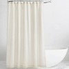 KGORGE Natural Linen Shower Curtain for Bathroom - Linen Blend