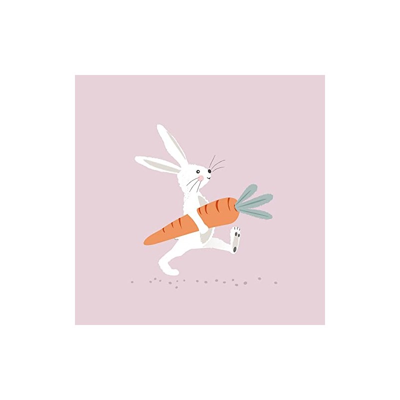 20 Napkins Rabbit on the Go with Carrot | Table
