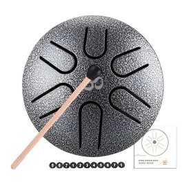 Rain Drum for Outside,Tongue Drum Rain 6 Tone - 3-Inch Hand Pan Drums Musical Instruments Kit for Meditation Yoga Concert