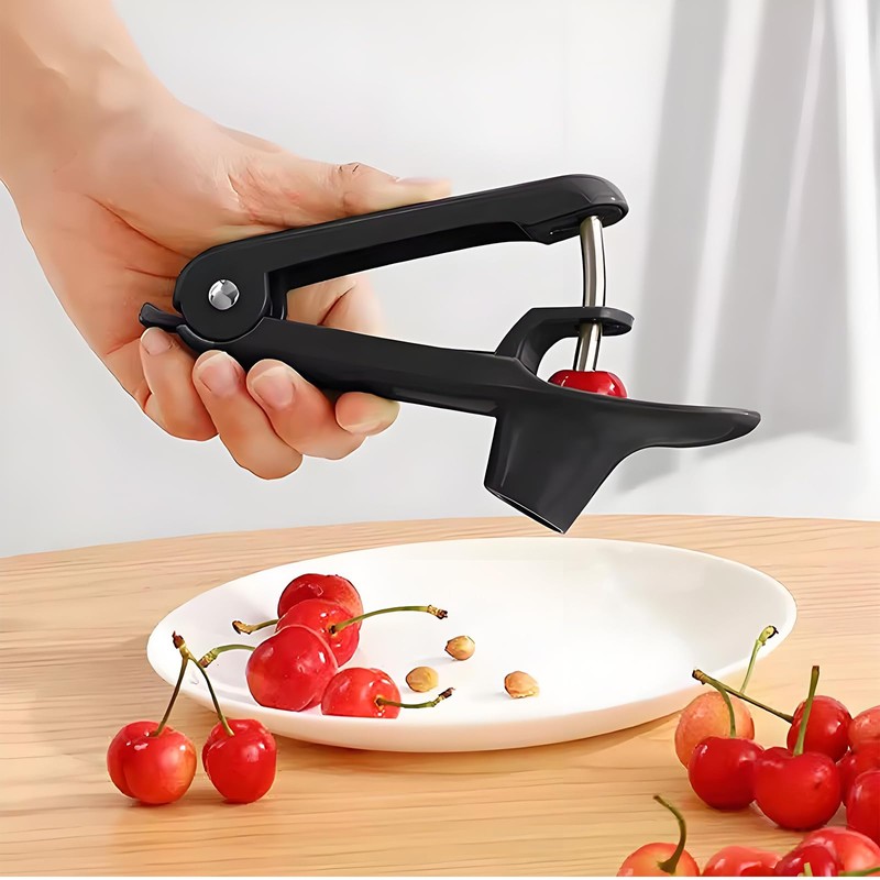 SoeUyd Cherry Stone Remover, Cherry Pitter, Cherry Pitter, Stainless Steel