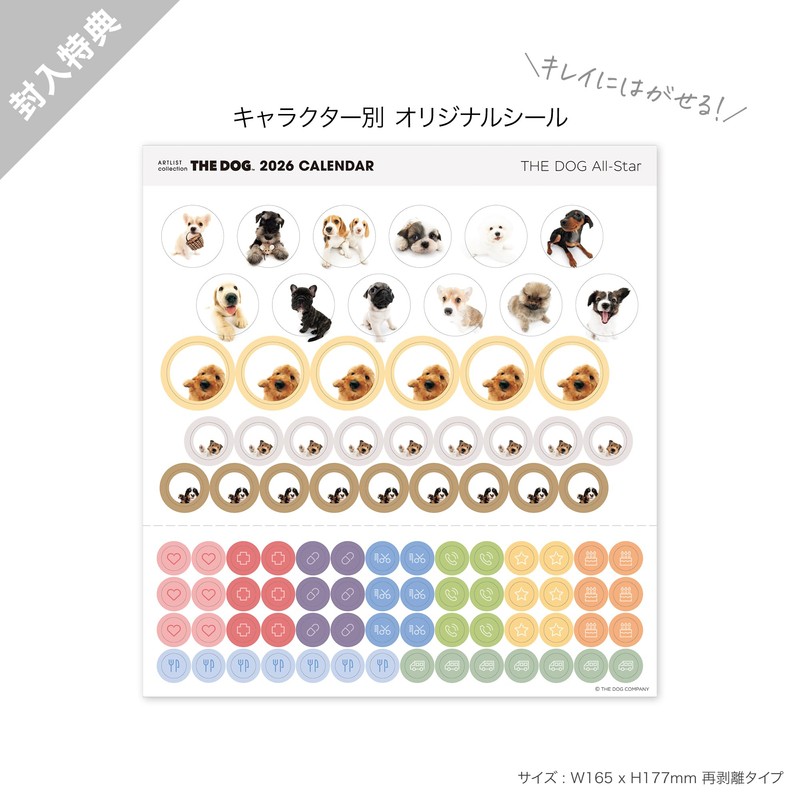 THE DOG 2026 Wall Calendar Large Size (All Star)