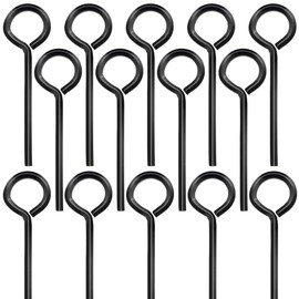 Seamaka 15PCS 1/8” Standard Hex Dogging Key with Full Loop（Black）,Metal Wrench Door Key for Push Bar Panic Exit Devices