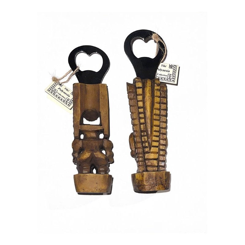 Tiki Bottle Opener Hawaiian design 6"x1.5"