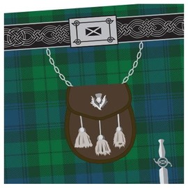 Blue Canyon Black Watch Tartan Kilt Towel