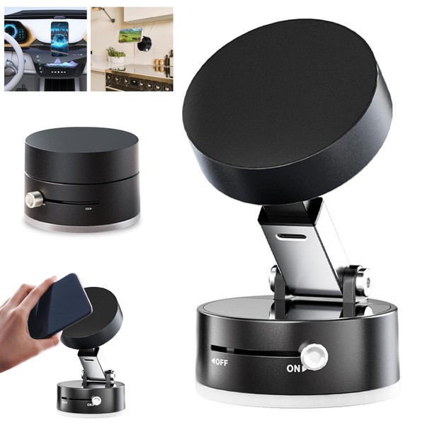 Newvenper Vacuum Magnetic Phone Holder Updated Suction Cup Phone Mount