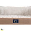 Serta Orthopedic Quilted Couch Dog Bed for Pets – Desert