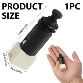 Brake Light Switch Replacement Part (4 Pin), Brake Light Switch Replacement, Brake Light Switch for Car, Brake Light Switch 7700414988 Replacement Part for Car, White