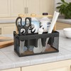 AJIODA Utensil Caddy Metal Mesh Silverware Cutlery Organizer Basket with