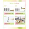 NAGARAKU Premade Anime Narrow Spire Fans 0.07 D Curl 12mm