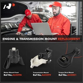 A-Premium 3PCS Engine Motor Mount and Transmission Mount and Torque Strut Mount Kit Compatible with Honda HR-V HRV 2016 2017 2018, 1.8L, Manual Transmission Only, Replace# 50850T7J912, 50890T9DT02