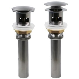 Novatto Pop-up Drain Without Overflow, Gun Metal