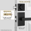 Newlaking Exterior Door Handle with Single Cylinder Deadbolt Lock