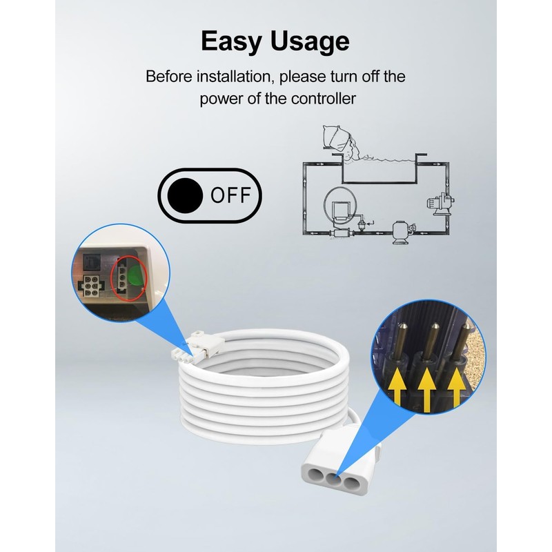Salt Cell Cord 952 Replacement Compatible with Autopilot 952 Saltwater
