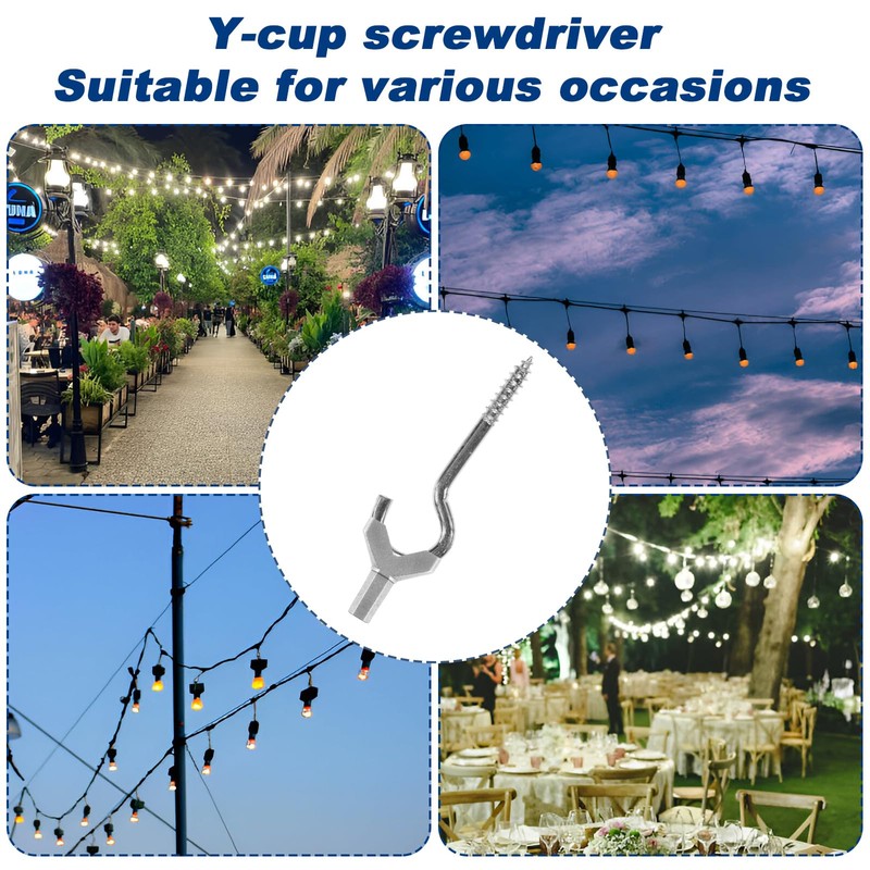 3pcs Y Shape Cup Hook Installer and Remover, Wing Nut