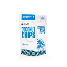 Kentaste Coconut Chips l Shredded, Dried, and Baked Coconut Snack l Cholesterol Free, Gluten Free and Vegan l Healthy Snack for Kids & Adults l Original Flavor l 1.4 oz Resealable Bag Pack of 6